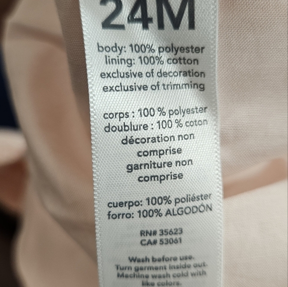 CARTERS Pink Tutu Dress Size 24M BRAND NEW - Picture 6 of 6